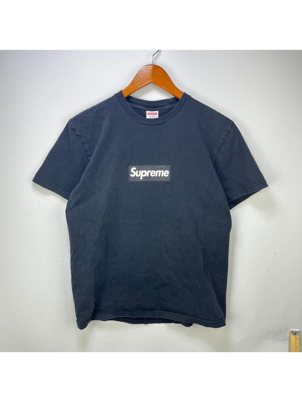 Supreme Tonal Black Box Logo Graphic T Shirt Faded Small